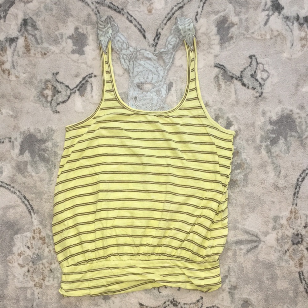 Free People Tank With Cutout Back Detail Womens Size XS